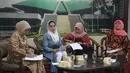 Rieke Dyah Pitaloka saat  mengikuti konfrensi pers, Jakarta, Jum'at (13/02/2105). Rieke berharap DPR dan DPD mengakomodir RUU Kekerasan Terhadap Perempuan masuk dalam Program Legislasi Nasional (Prolegnas). (Liputan6.com/Andrian M Tunay)
