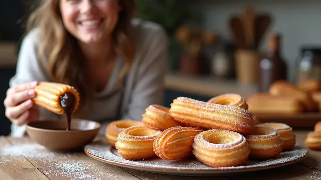 cara buat churros