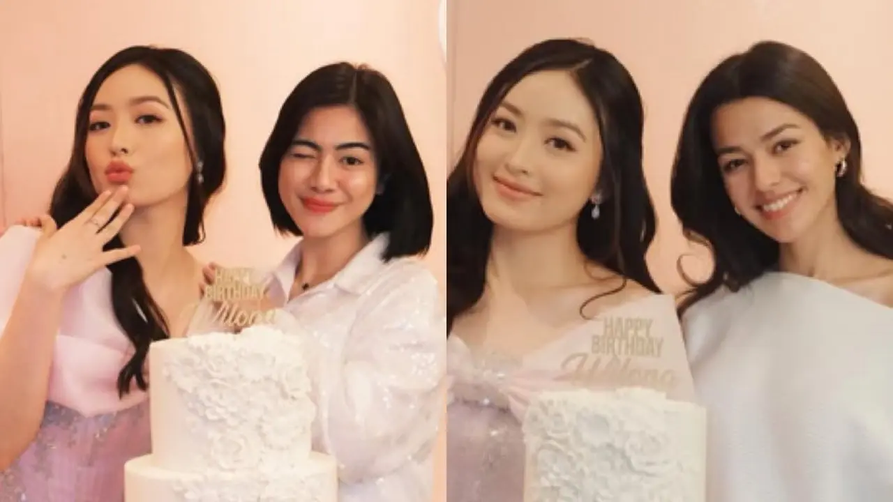 Felicya Angelista dan Susan Sameh di Ulang Tahun Natasha Wilona ke-26