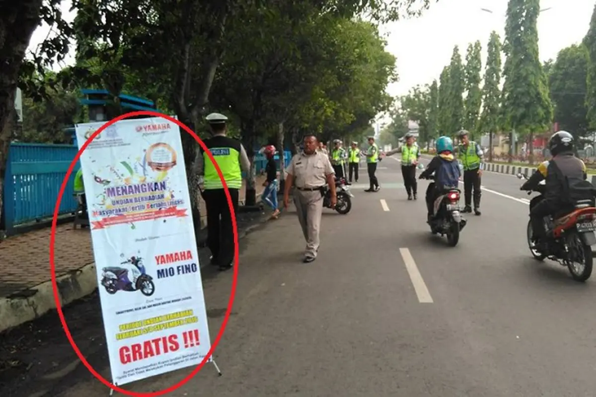Unik, Polres Jember Gelar Razia Berhadiah Motor! 
