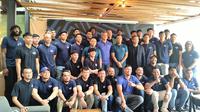 Hangtuah Jakarta resmi melaunching tim untuk berlaga di&nbsp;Indonesian Basketball League (IBL) 2025 di&nbsp;Pacific Place, Jakarta, Sabtu (14/12/2024). (Bola.com/Muhamad Luthfi Ma'ruf)