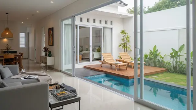 Desain Rumah Kecil Tipe 36 dengan Taman Belakang Minimalis