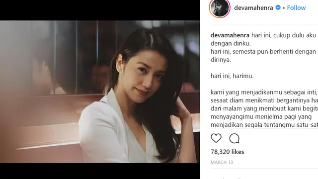 Velove Vexia (Instagram/ @devamahenra)