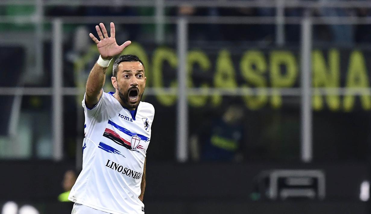 7. Fabio Quagliarella (Sampdoria) - 4 Gol. (AFP/Miguel Medina)