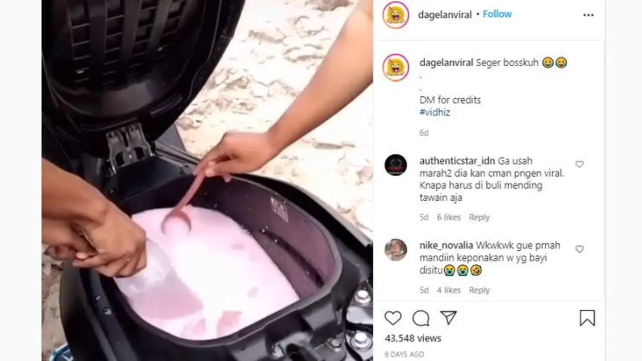 Bagasi Yamaha NMax Jadi Wadah Untuk Bikin Minuman (Instagram)