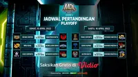 Link Live Streaming MDL Season 5 Babak Playoff di Vidio, 15&16 April 2022. (Sumber : dok. vidio.com)
