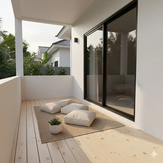 Teras Belakang Rumah Ala Skandinavia