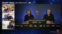 Sanshoqueen pada sesi tanya jawab usai race 2 seri perdana MotoGP eSport Championship 2020. (Youtube MotoGP eSport)