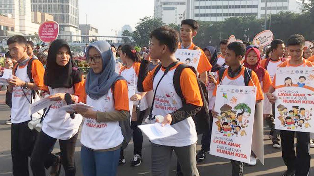 Dalam rangka Hari Anak Nasional, WVI mengajak orangtua setop melakukan kekerasan pada anak (Bella Jufita Putri/Liputan6.com)