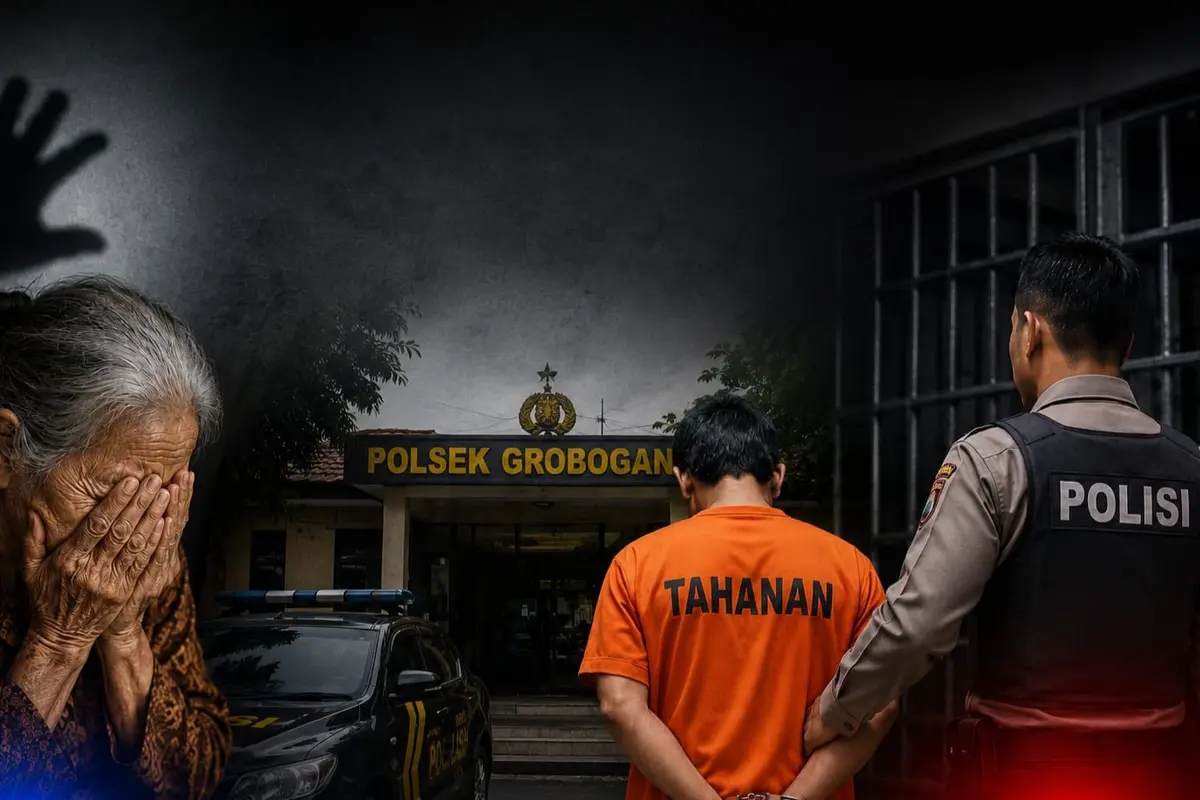 Pria 31 Tahun di Grobogan Gelap Mata Rudapaksa Nenek 90 Tahun, Pelaku Dibuai Polisi Usai Kabur
