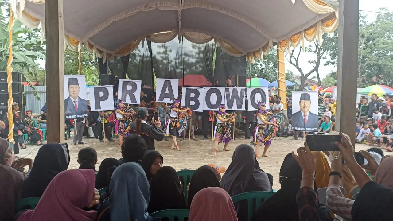 Massa dari berbagai wilayah di Ponorogo, menghadiri deklarasi dukungan Prabowo Subianto. (Istimewa)