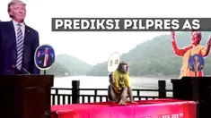 Tak hanya memprediksi, Geda pun tak segan mencium foto Trump.