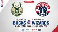 Milwaukee Bucks Vs Washington Wizards_2 (Bola.com/Adreanus Titus)