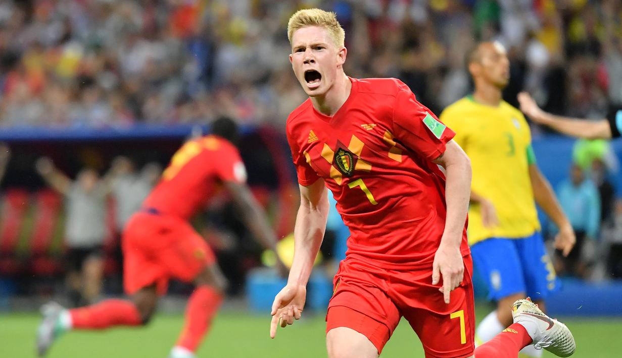 2. Kevin De Bruyne - Gelandang Manchester City (Belgia). (AFP/Emmanuel Dunand)