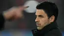 Kekalahan ini menjadi ujian mentalitas bagi skuad asuhan Mikel Arteta setelah sebelumnya juga mendapatkan kekalahan dari Man City di Carabao Cup. (AFP/Glyn Kirk)
