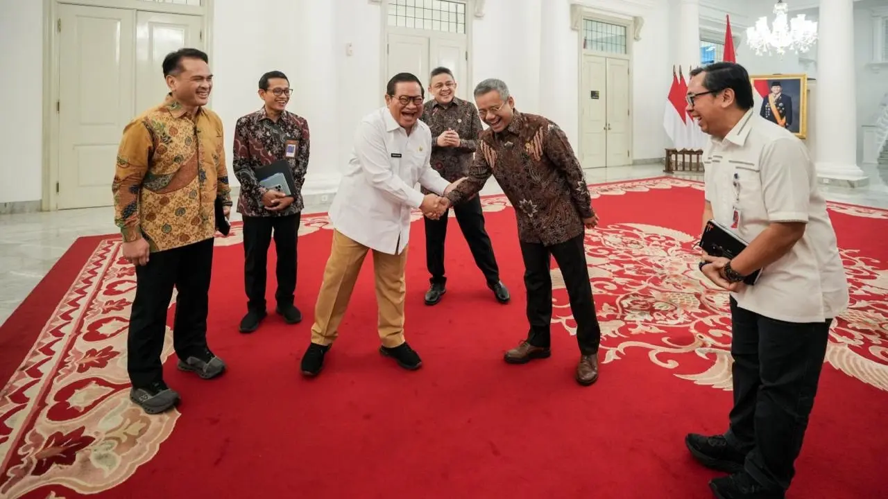 Gubernur DKI Jakarta Pramono Anung menggelar pertemuan tertutup dengan Menteri Keuangan Suahasil Nazara.