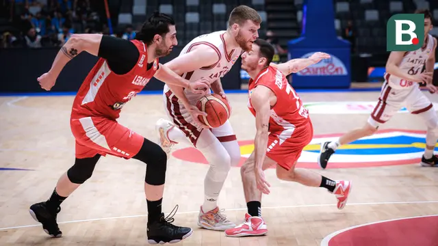 Timnas Basket Latvia vs Lebanon - Piala Dunia FIBA 2023