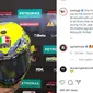 Valentino Rossi Pakai Helm dengan Desain Istimewa (Ist)