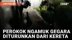 Petugas Turunkan Paksa Penumpang yang Merokok di Gerbong Kereta