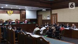 Sidang lanjutan mantan Menteri Pertanian itu beragenda mendengarkan keterangan tujuh saksi yang dihadirkan Jaksa Penuntut Umum pada Komisi Pemberantasan Korupsi (KPK). (Liputan6.com/Herman Zakharia)
