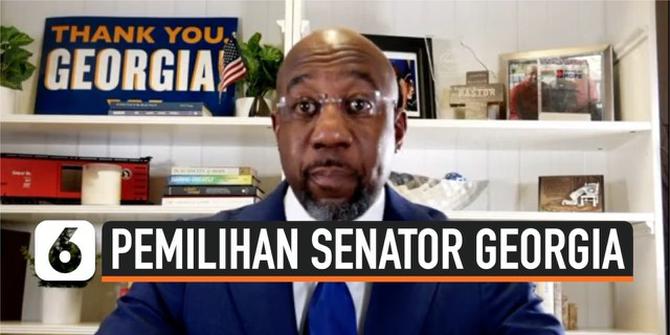 VIDEO: Perkuat Posisi Demokrat, Georgia Pilih Senator Kulit Hitam Pertama