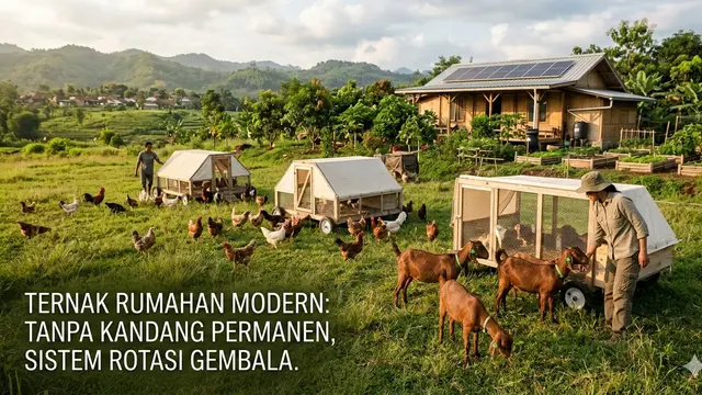Ternak Rumahan Tanpa Kandang Permanen