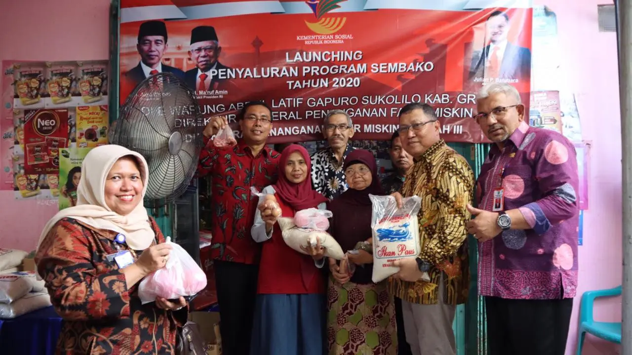 Program Sembako Sudah Cair, 400 KPM di Gresik Belanja Bahan Pangan