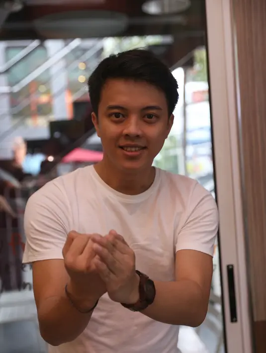 Bisma  memiliki talenta di dunia musik dan dance, Bisma sangat lihai menari ‘Breakdance’.   (Andy Masela/Bintang.com)