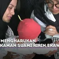 Foto Mengharukan Pemakaman Suami Ririn Ekawati