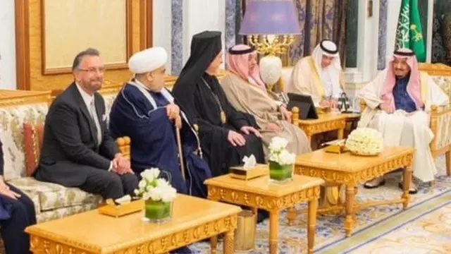 Raja Arab Saudi, Salman bin Abdulaziz Al Saud menerima kunjungan seorang rabi Yahudi Israel, David Rosen. (Middle East Eye)