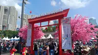 Suasana meriah Jak-Japan Matsuri 2025 di Area GBK Senayan, Jakarta, Minggu (28/9/2025) (Dok. Liputan6.com/Indra C. Vanleon).&nbsp;
&nbsp;
&nbsp;