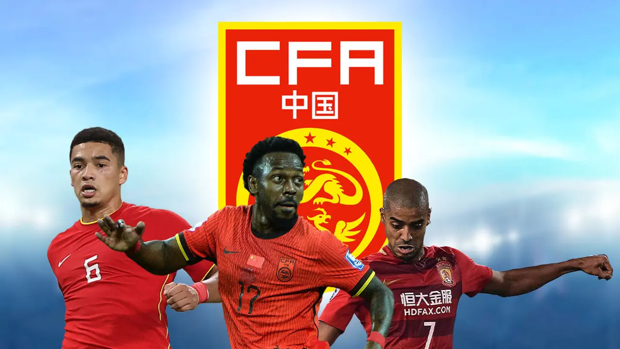 Ilustrasi - Tiga Pemain Timnas China: Jiang Guangtai, Fei Nanduo, Alan Douglas