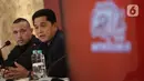 Erick Thohir berharap kedua pemain keturunan Indonesia ini bisa menjadi inspirasi untuk pesepakbola muda Tanah Air. (Liputan6.com/Helmi Fithriansyah)