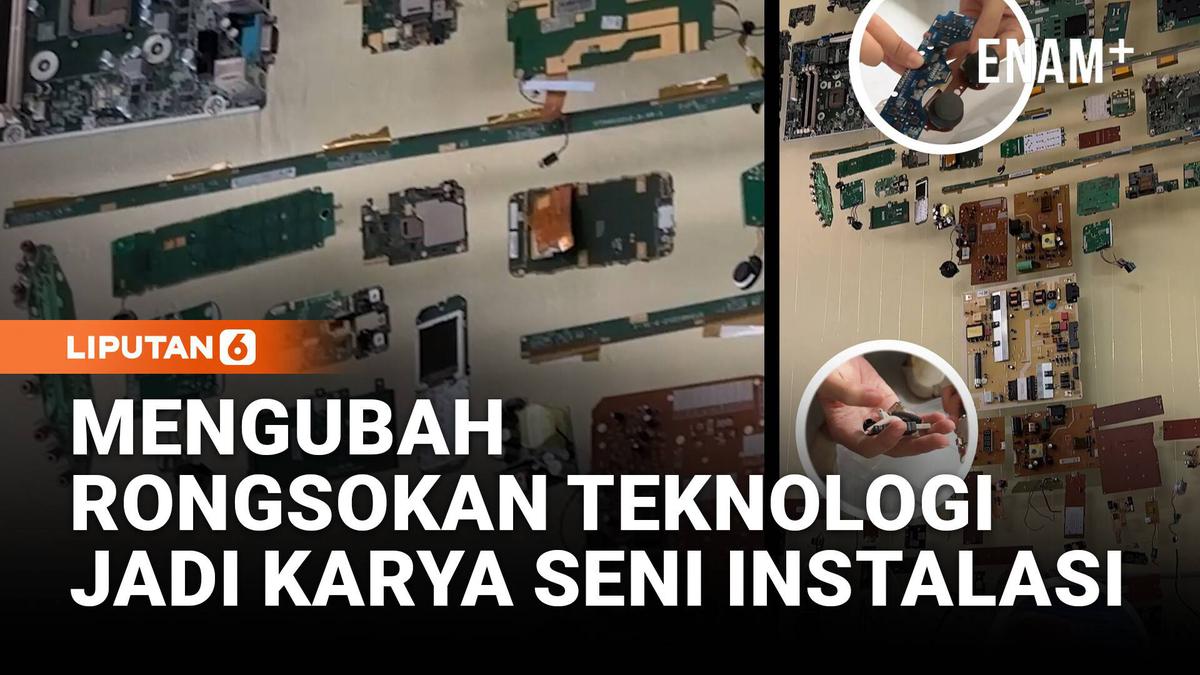 Mengubah Rongsokan Teknologi Jadi Karya Seni Instalasi