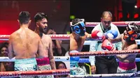 Potret Onadio Leonardo Tanding Tinju Lawan Bobby Saputra, Bertahan Sampai Ronde Ketiga