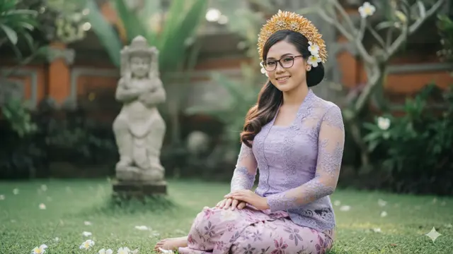 Prompt AI Edit Foto Pakai Baju Adat Bali/ Ilustrasi AI