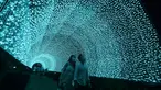 Orang-orang mengunjungi Christmas Wonderland di Gardens by the Bay, Singapura (11/12/2020). Pemandangan yang mempesona dan tontonan Natal disajikan ditempat ini. (Xinhua/Then Chih Wey)