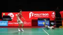 Mereka sukses mencapai babak final level Super 1000 tersebut sebelum akhirnya harus mengakui keunggulan pasangan Malaysia, Goh Sze Fei/Nur Izzuddin dengan skor akhir 21-13, 18-21, dan 10-21. (Bola.com/M Iqbal Ichsan)