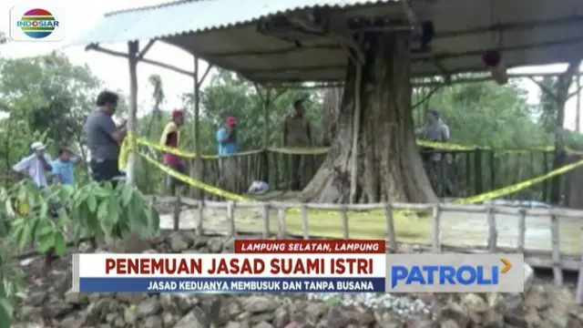 Pasutri ditemukan tewas dengan luka tusuk sekujur tubuh di atas Gunung Kapal, Lampung Selatan.