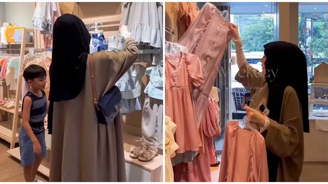 6 Potret Larissa Chou Beli Kebutuhan Bayi dan Lebaran, Baby Bump Makin Terlihat