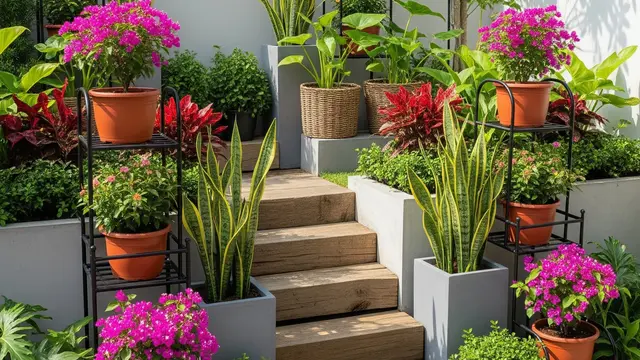 Desain Kebun Depan Rumah Tanpa Rumput