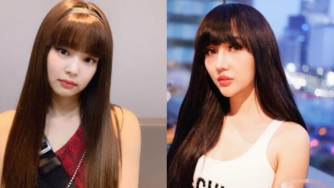 Gaya Lucinta Luna Mirip BLACKPINK (sumber: instagram/lucintaluna/jennierubyjane)