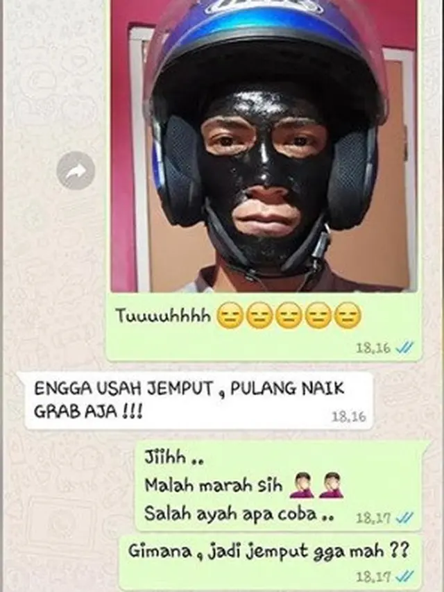 masker wajah (foto: facebook Alfin Kharisma)