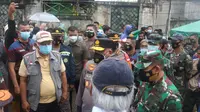 Tinjau Banjir di PGP Bekasi, Menteri PUPR Siapkan Tujuh Paket Penanganan. Foto: Liputan6.com/Bam Sinulingga