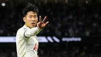 Son Heung-MIn tampil perkasa saat Tottenham Hotspur kalahkan Leicester City 6-2 di Liga Inggris (AFP)