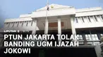 Pengadilan Tata Usaha Negara Jakarta menolak banding yang diajukan atasan Pejabat Pengelola Informasi dan Dokumentasi Universitas Gajah Mada atas putusan Komisi Informasi Pusat terkait ijazah Presiden ke-7 Joko Widodo.