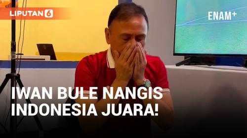 VIDEO: Sambil Menangis, Iwan Bule Sujud Syukur Timnas Indonesia U-22 Juara