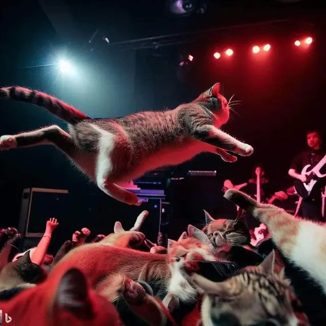 6 Editan Foto Kucing Jadi Musisi Grup Metal Ini Kocak