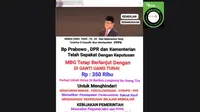 Cek Fakta: Tidak Benar MBG Diganti dengan Uang Tunai Rp 350.000