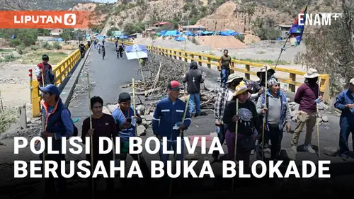 VIDEO: Polisi di Bolivia Berusaha Membuka Blokade, Mantan Presiden Morales Angkat Bicara